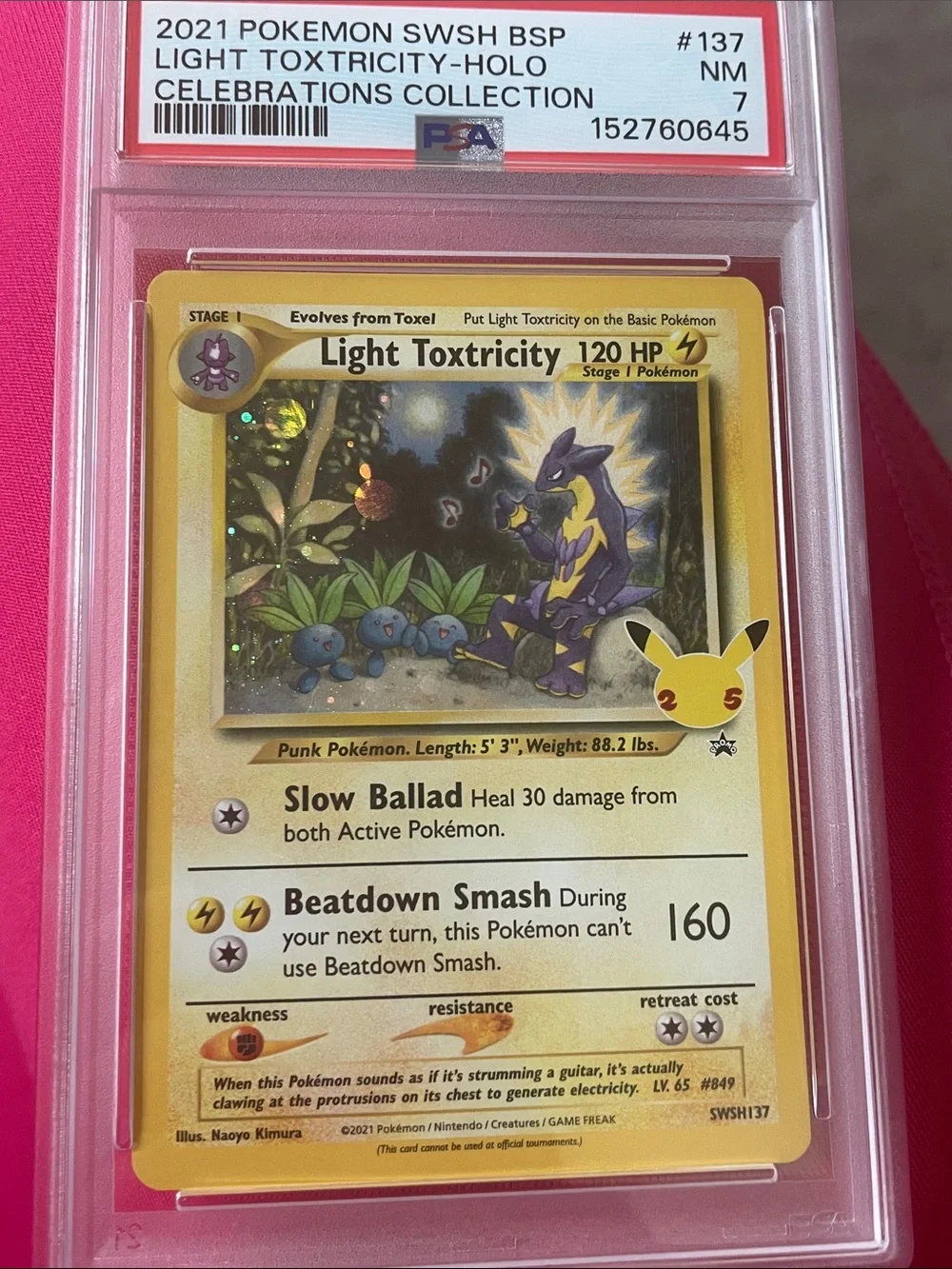 pokemon toxtricity card Light 2021 Sword & Shield Promo #SWSH137 PSA Authenticated 9 Card Number / Rarity Pokemon Card Game/[S7R] Blue Sky